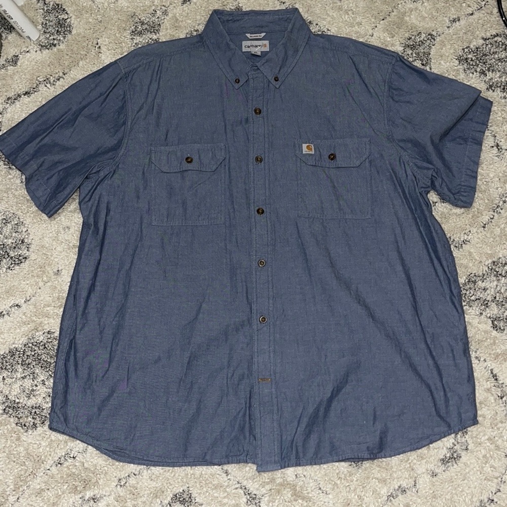 Carhartt Pure Cotton denim like Button Front Shirt